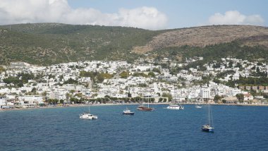 Türkiye 'nin Ege kıyısındaki Bodrum Kasabası