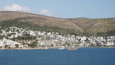 Türkiye 'nin Ege kıyısındaki Bodrum Kasabası
