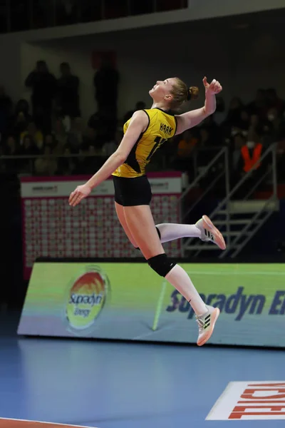 Istanbul Turkey March 2022 Isabelle Haak Serves Galatasaray Hdi Sigorta — Φωτογραφία Αρχείου