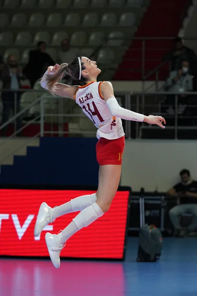 Istanbul Turkey April 2022 Alexia Ioana Carutasu Serves Galatasaray Hdi — Photo