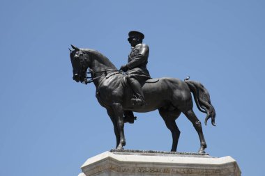 Ataturk Statue in Victory Monument in Ankara City, Turkiye