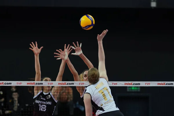 Istanbul Turkey April 2022 Isabelle Haak Action Vakifbank Kuzeyboru Turkish — Stock Photo, Image