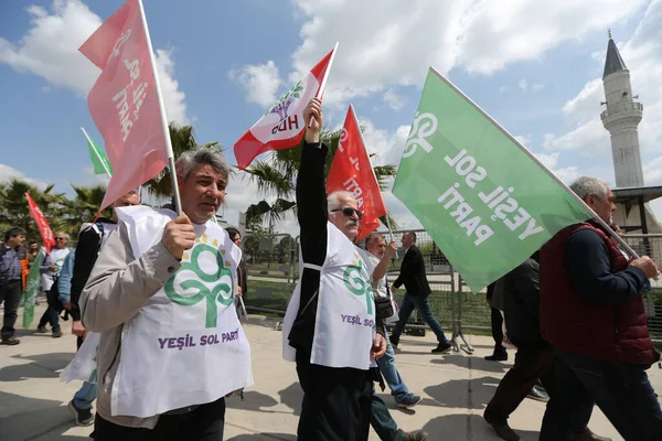 Istanbul Turkey May 2022 People March International Workers Day — Stockfoto