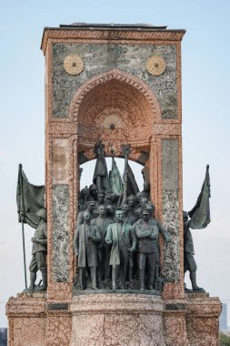 Taksim Republic Monument in Istanbul City, Turkiye