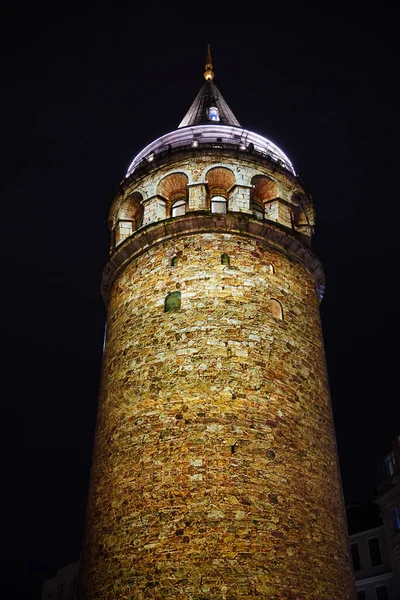 Galata Tower Galata District Stad Istanbul Turkije — Stockfoto