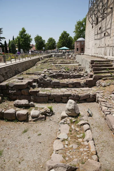 Храм Августа Риму Анкарі Туркія — стокове фото