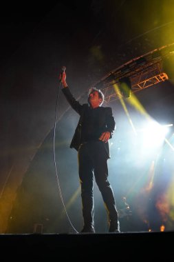 ISTANBUL, TURKEY - MAY 29, 2022: Teoman concert during celebrations of anniversary of Istanbuls conquest