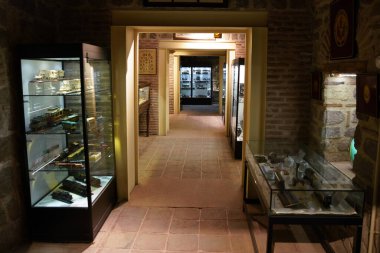 ANKARA, TURKIYE - JUNE 04, 2022: Model Trains in Ankara Rahmi M. Koc Museum. Koc museum is dedicated to history of transport, industry and communications