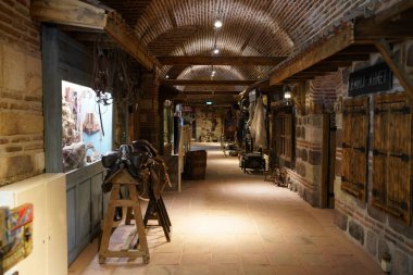 ANKARA, TURKIYE - JUNE 04, 2022: General view of Ankara Rahmi M. Koc Museum. Koc museum is dedicated to history of transport, industry and communications