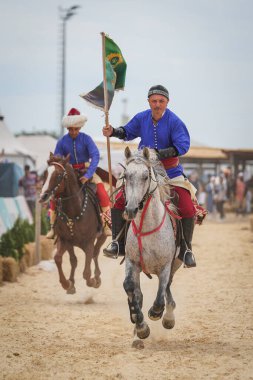 ISTANBUL, TURKIYE - JUNE 11, 2022: Riding Show during Etnospor Culture Festival