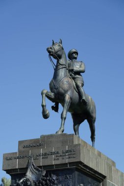 Izmir Ataturk Monument in Republic Square, Izmir City, Turkiye