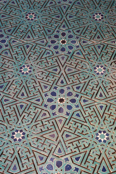 Turkiye市Konya市Karatay Madrasa的Blue Tiles 图库图片