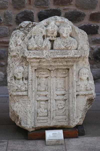 图基耶安卡拉安纳托利亚文明博物馆的墓碑 — 图库照片