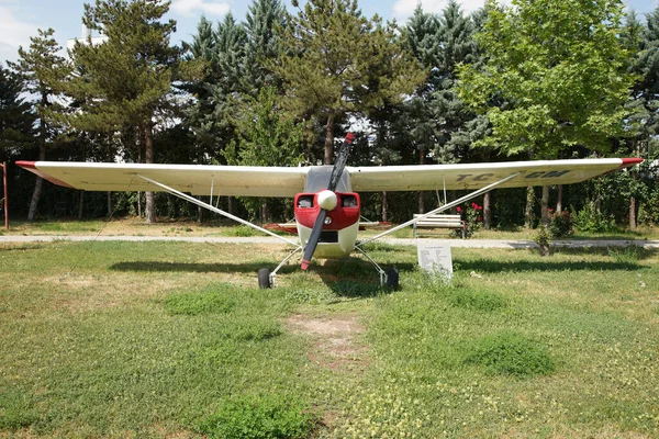 Ankara Turkiye Czerwca 2022 Tureckie Stowarzyszenie Aeronautyczne Bellanca 7Eca Citabria — Zdjęcie stockowe