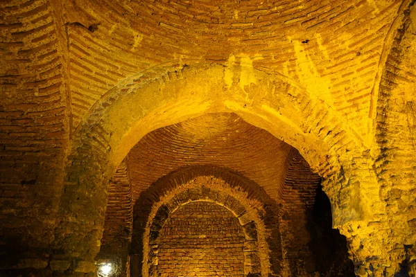 Ruinas Del Palacio Distrito Sultanahmet Ciudad Estambul Turkiye —  Fotos de Stock