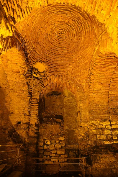 Ruiny Pałacu Dzielnicy Sultanahmet Stambuł Turkiye — Zdjęcie stockowe