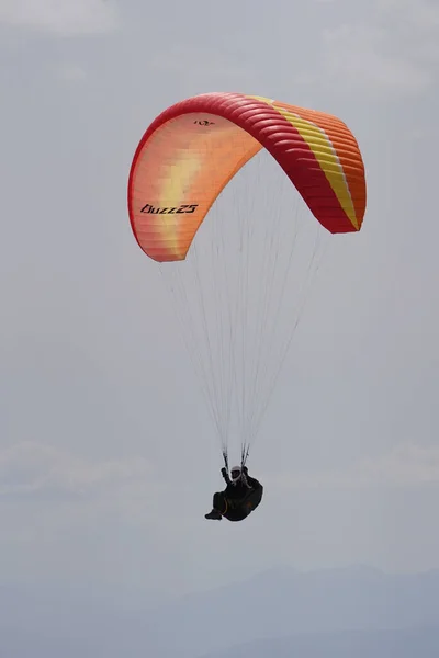 Antalya Turkey Maj 2022 Paragliding Över Berget Tahtali Där 366 — Stockfoto