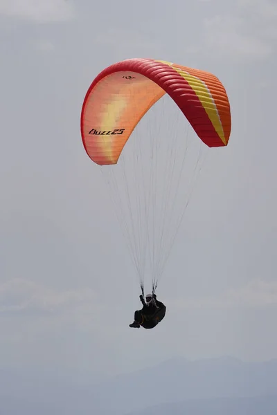 Antalya Turquia Maio 2022 Parapente Sobre Monte Tahtali Onde 366 — Fotografia de Stock