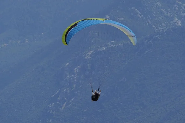 Antalya Turquía Mayo 2022 Parapente Sobre Monte Tahtali Donde 366 — Foto de Stock