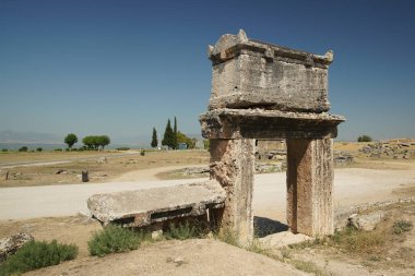 Hierapolis Antik Kenti Pamukkale, Denizli Şehri, Türkiye 'deki mezar