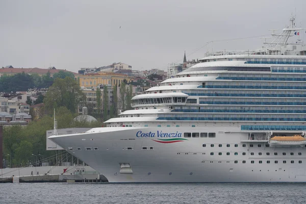 Istanbul Turkey April 2022 Costa Venezia Cruise Ship Galataport Istanbul — Stock Photo, Image