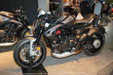 İSTANBUL, TURKEY - 23 Nisan 2022: MV Agusta RR Gragster İstanbul Fuar Fuarı 'nda sergileniyor
