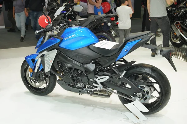 Istanbul Turquía Abril 2022 Suzuki Motocicleta Exhibición Motobike Expo Centro — Foto de Stock