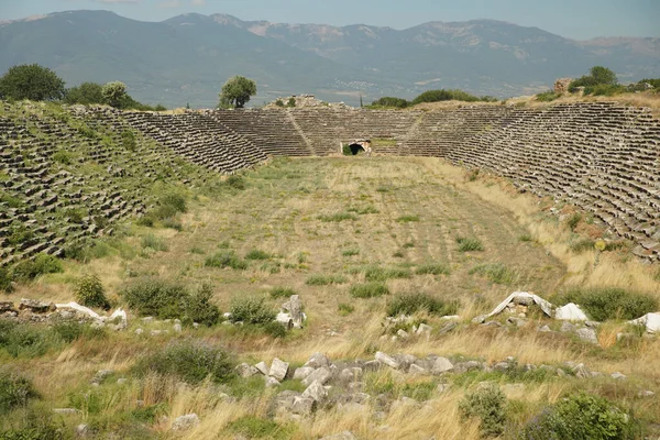 Στάδιο Της Αφροδίτης Αρχαία Πόλη Στην Geyre Aydin Turkiye — Φωτογραφία Αρχείου