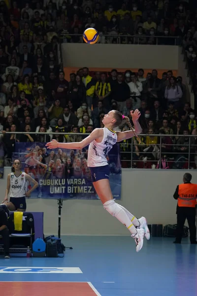 Istanbul Turkey May 2022 Arina Fedorovtseva Serves Fenerbahce Opet Vakifbank — Photo