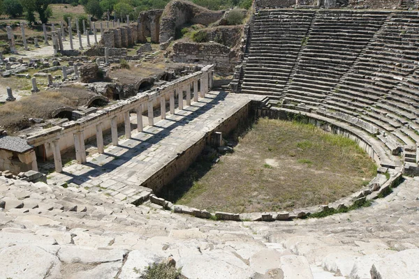 Театр Афродісій Стародавнє Місто Гейрі Айдін Туркія — стокове фото