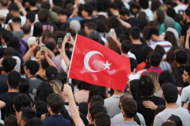 ISTANBUL, TURKEY - MAY 29, 2022: Pinhani concert in celebrations of anniversary of Istanbuls conquest