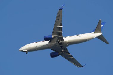 ISTANBUL, TURKEY - 27 Mayıs 2022: AnadoluJet Havayolları Boeing 737-8F2 (29784) İstanbul Sabiha Gokcen Havalimanı 'na indi