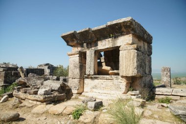 Hierapolis Antik Kenti Pamukkale, Denizli Şehri, Türkiye 'deki mezar