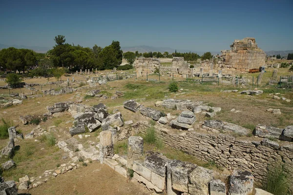 Hierapolis Ancient City Pamukkale Denizli City Turkiye — стокове фото