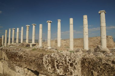 Denizli 'deki Lycus Antik Kenti' nde Laodicea 'da sütunlar, Türkiye