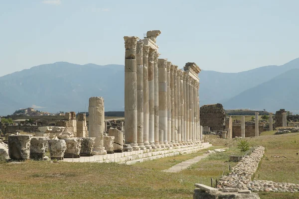 Sloupce Laodicea Lycus Starověké Město Denizli City Turkiye — Stock fotografie