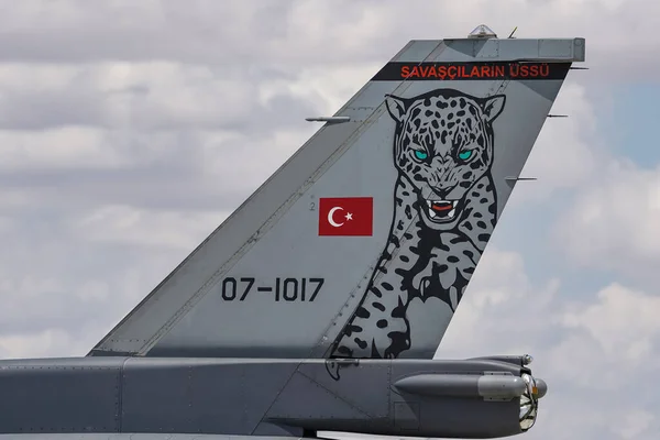 Konya Turquie Juin 2022 Lockheed Martin 16D Armée Air Turque — Photo