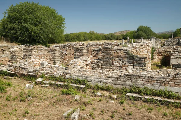 Atrium Casa Afrodisia Antica Città Geyre Aydin Turkiye — Foto Stock