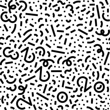 Geometrik konfeti vektörlü 2023 sayı. Sayılar ve şekillerle basit geometrik bir renk arkaplanı