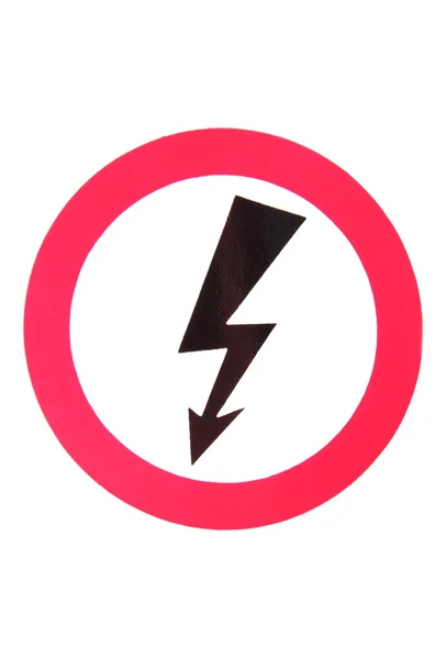 Yüksek Voltaj Tehlike işareti — Stok fotoğraf