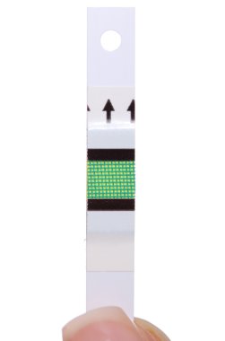 glikoz testi için şerit closeup