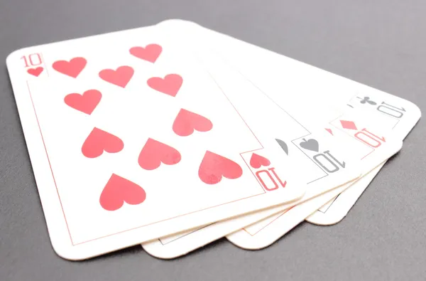 Game card on black background — Stock Photo, Image