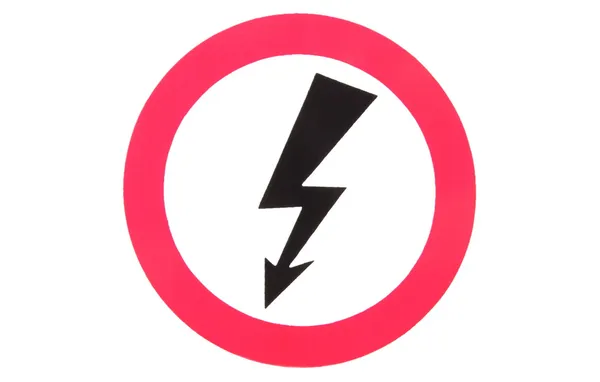 Yüksek Voltaj Tehlike işareti — Stok fotoğraf