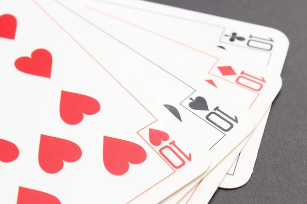 Game card on black background — Stock Photo, Image