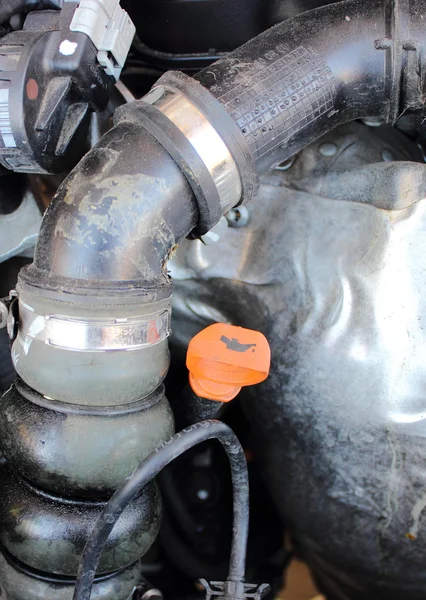 Aparat Bagnet oleju w silniku samochodu — Zdjęcie stockowe