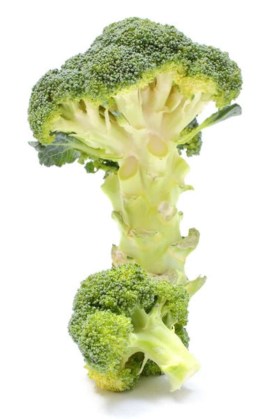 Portion de brocoli vert frais. Fond blanc — Photo