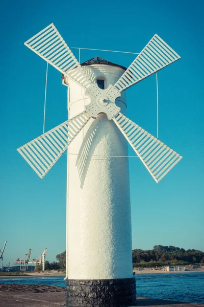 Swinoujscie Pomerania Occidental Polonia Junio 2021 Vista Sobre Molino Viento — Foto de Stock