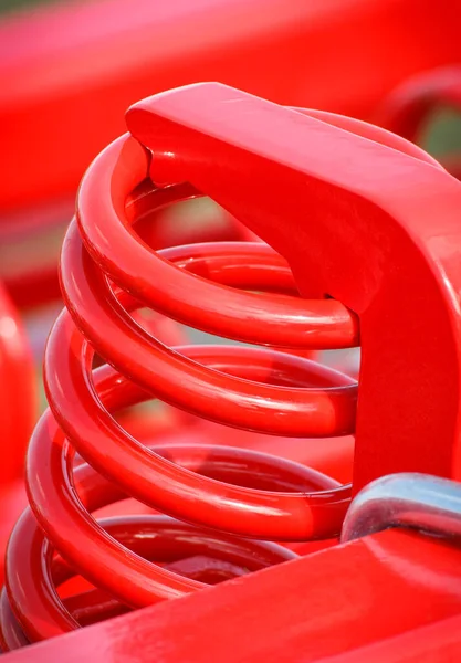 Hard Red Spring Made Steel Part Detail Industrial Agricultural Machine — Stock Photo, Image