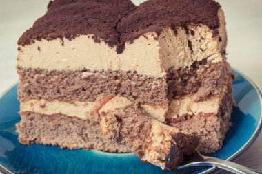 Farklı durumlar için tatlı olarak tiramisu keki. Tatlı nefis.