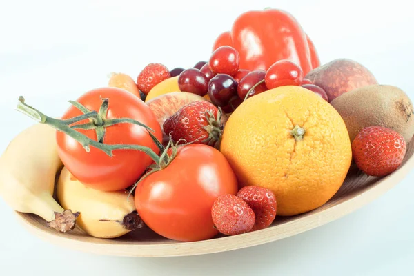 Fresh Healthy Natural Fruits Vegetables Source Natural Minerals Vitamins — Stock Photo, Image